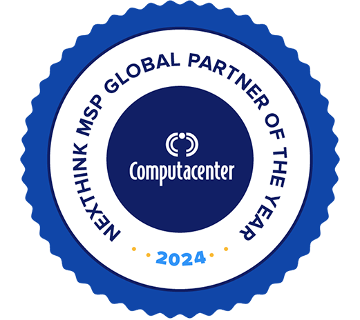 Badge for Computacenter awarded MSP Global Partner of the Year by Nexthink